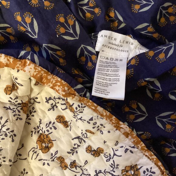 NEW! Anthropologie Amber Lewis Rosebury 2 KING Shams Floral Cottage Boho - Picture 6 of 6